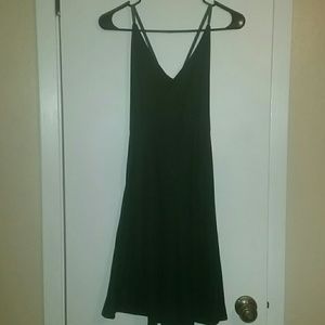Halife dark green pleated dress